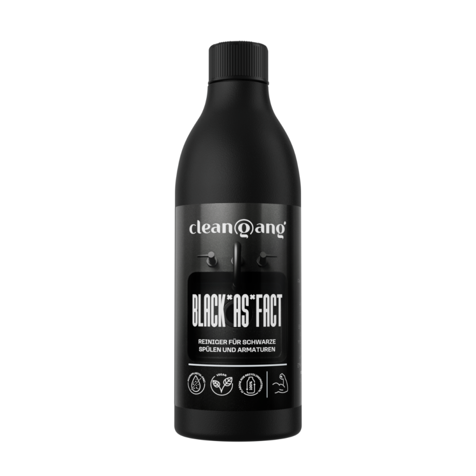 Reiniger für schwarze Waschbecken und Armaturen ohne Sprühkopf, 500 ml