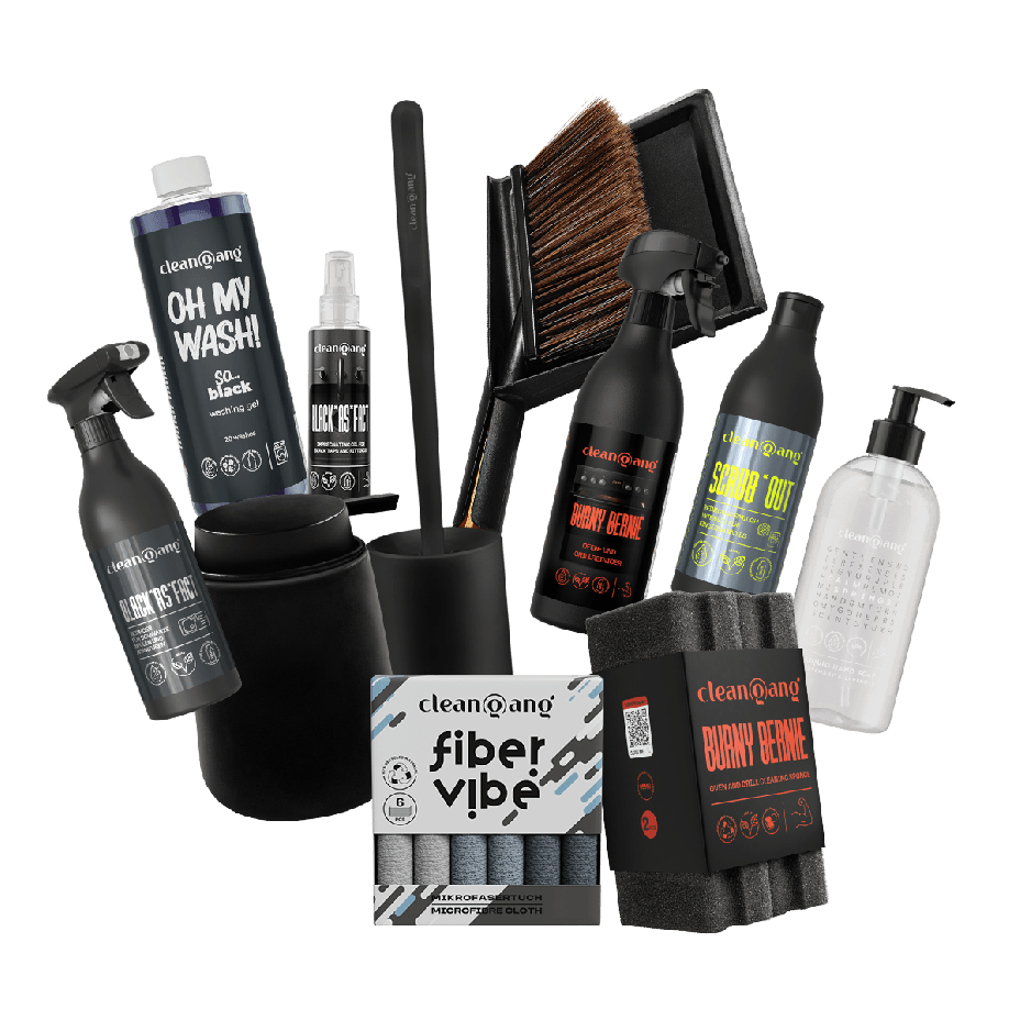 XXL Schwarzes Reinigungsset