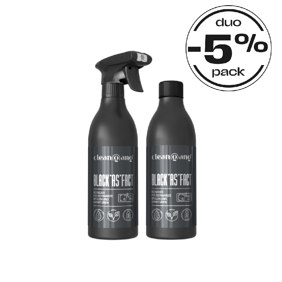 Duo Pack BLACK*AS*FACT – Reiniger für schwarze Spülen & Armaturen