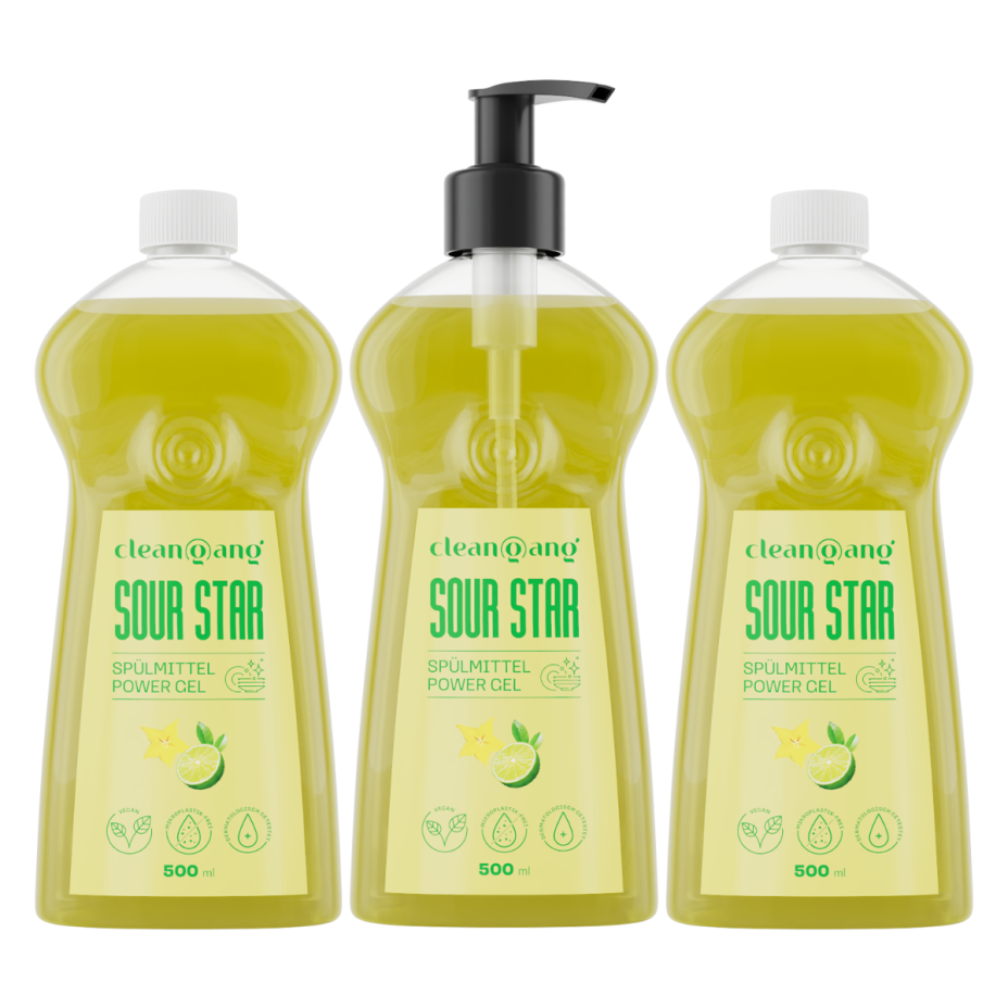 3er Vorteilspack: Geschirrspülmittel Limette & Sternfrucht im Pumpspender, 500 ml 3x1 Stück