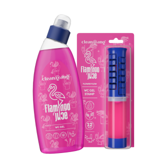 Pink Flamingo Toilettenset