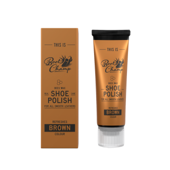 Feine Schuhcreme Tube braun, 75 ml