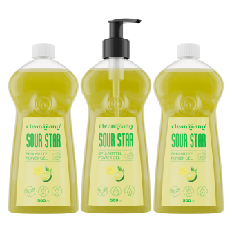 3er Vorteilspack: Geschirrspülmittel Limette & Sternfrucht im Pumpspender, 500 ml 3x1 Stück