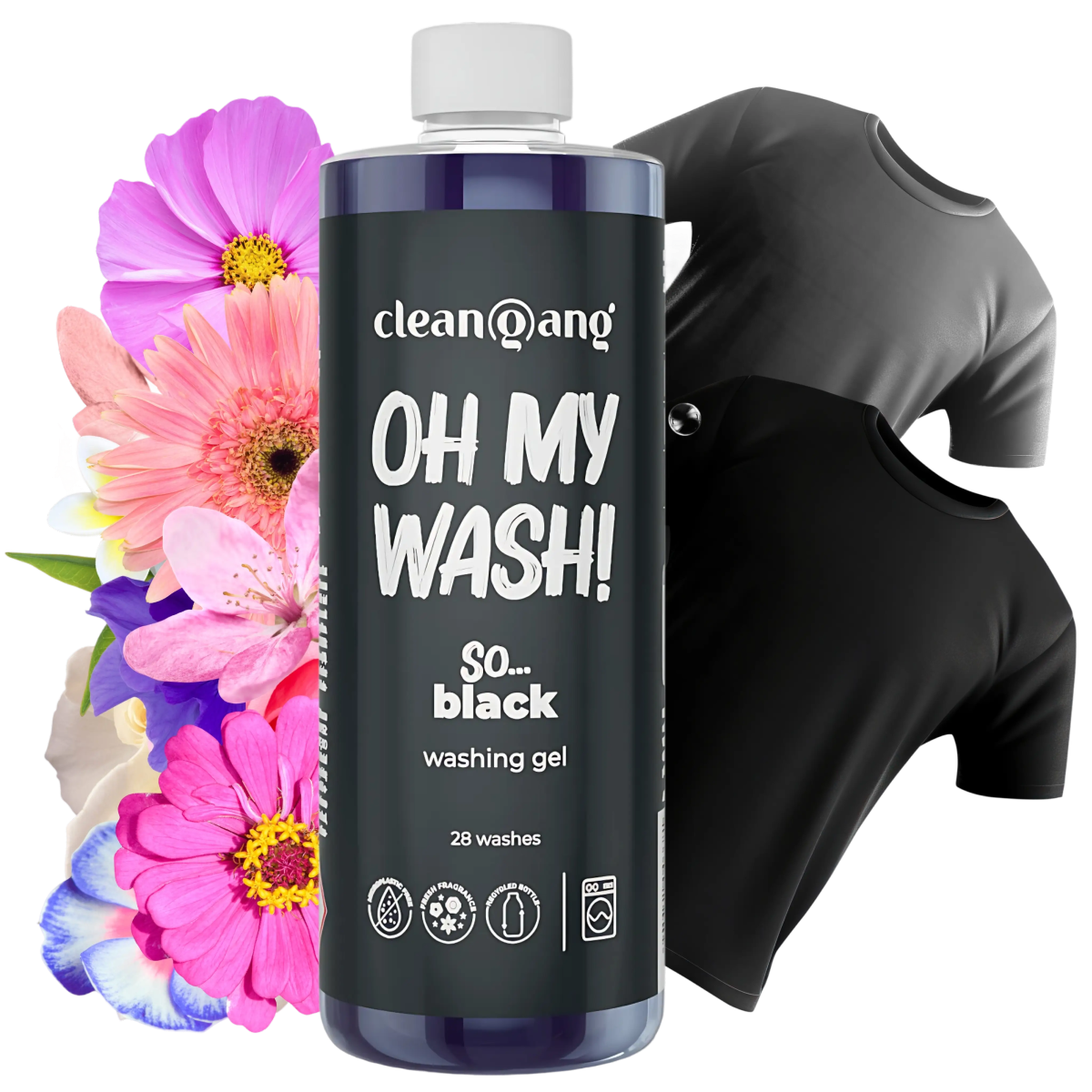 OH MY WASH! Waschgel für schwarze Wäsche, 28 WL