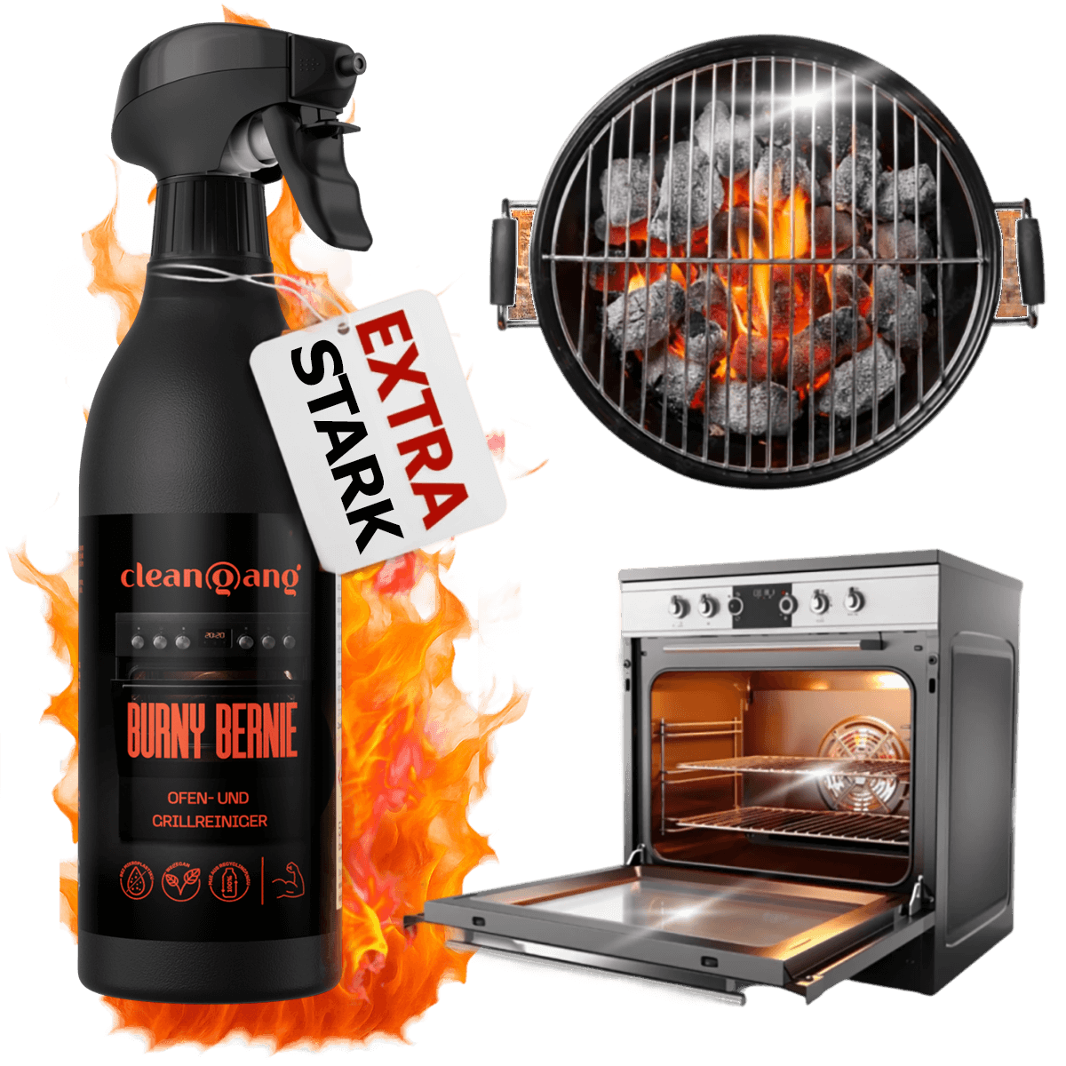 Burny Bernie Backofen & Grillreiniger, 500 ml