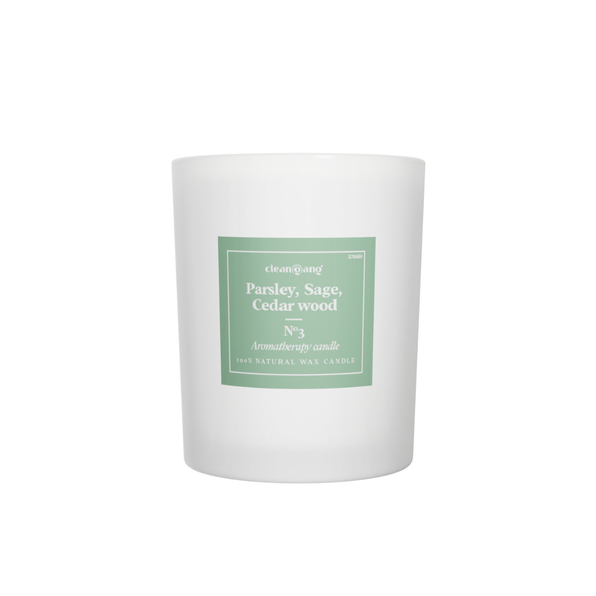 Aromatherapie-Kerze Parsley, Sage, Ceder wood 160 g