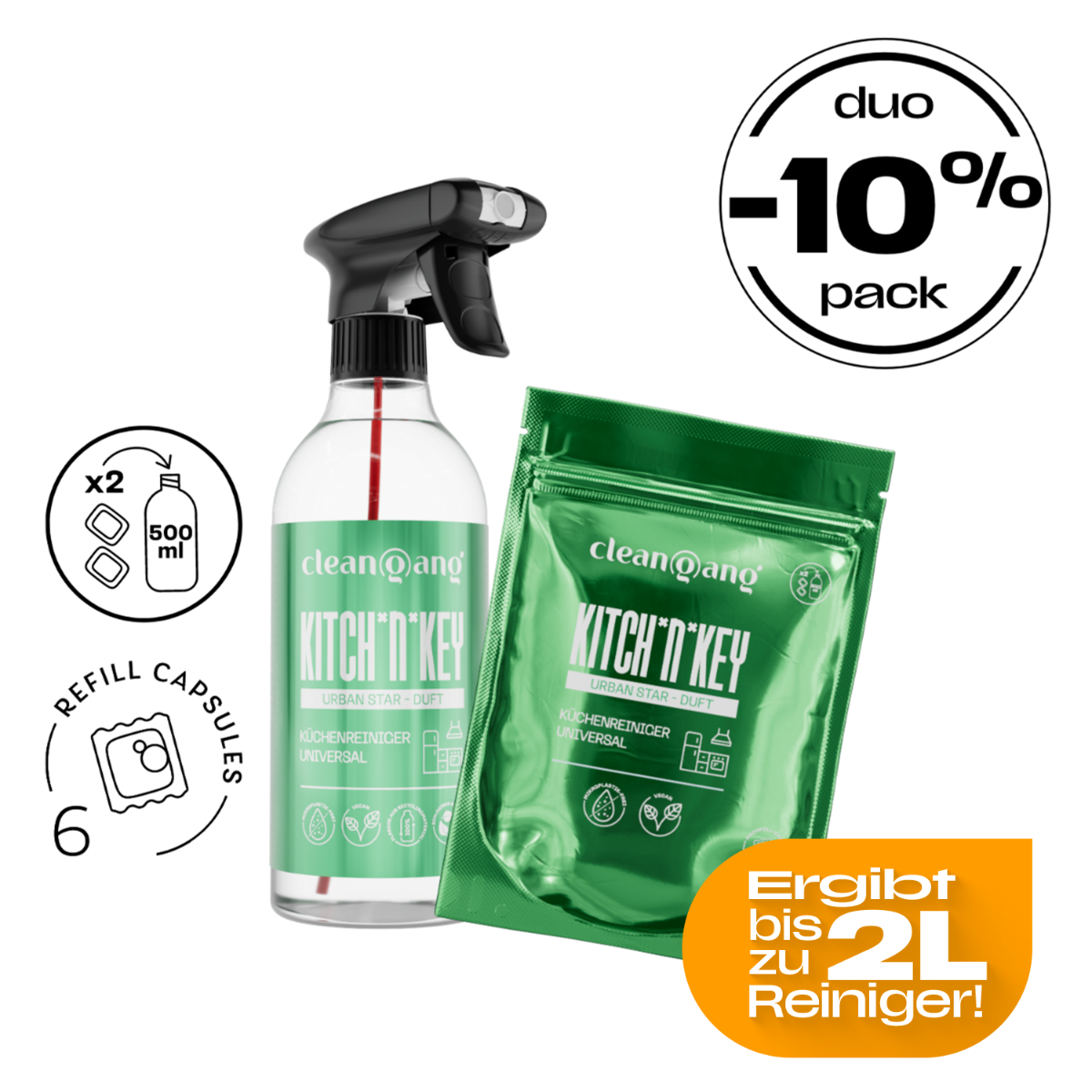 Küchenreiniger Urban Star Duo Pack