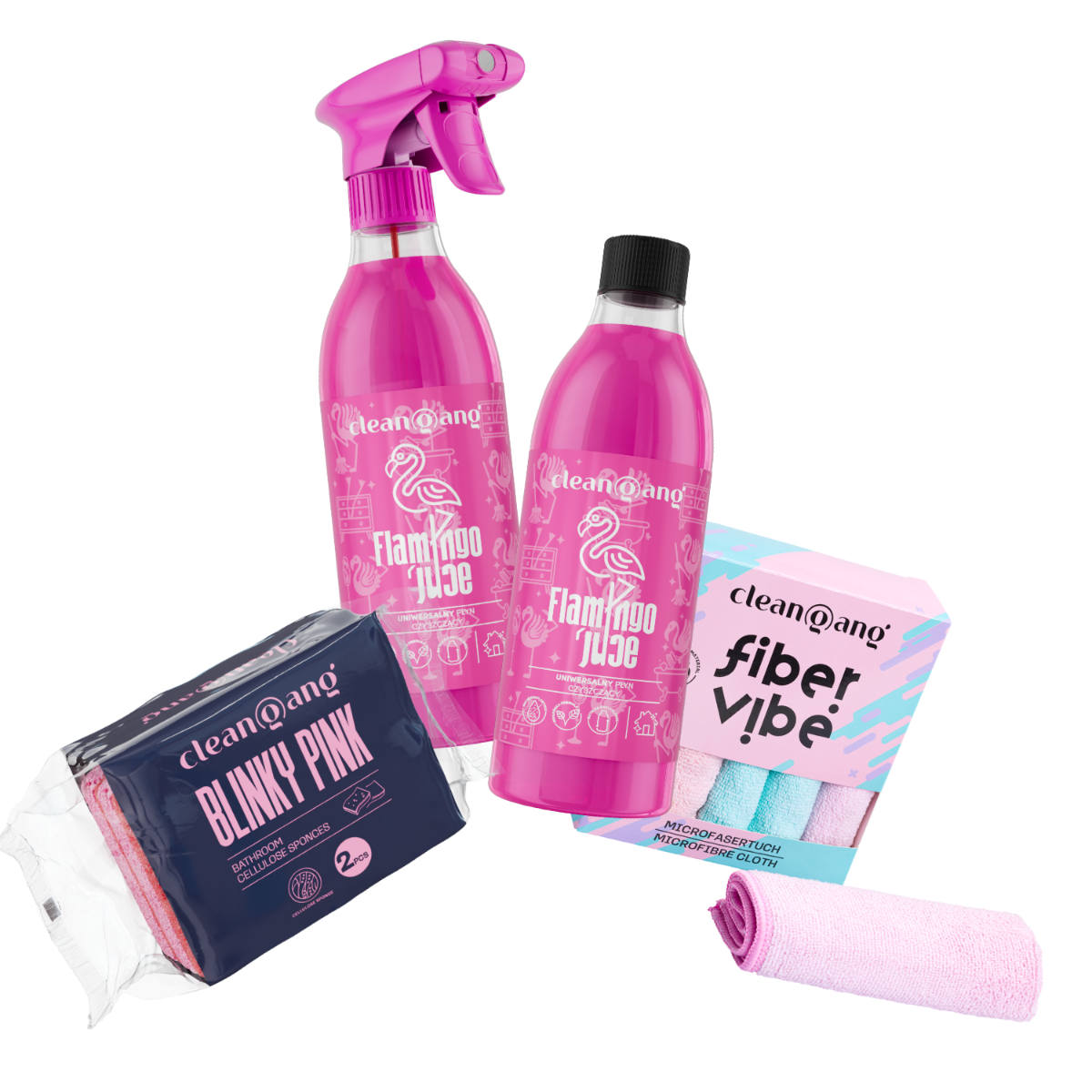 PINK Bathroom Set Flamingo